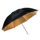 Зонт черно/золотистый