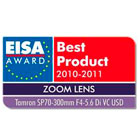    EISA - -  2010-2011    Tamron SP 70-300mm F/4-5.6 VC USD
